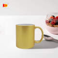 Luxus billiger Großhandel Keramik Kaffeetasse Gold und Silber Tasse Sublimation Tasse